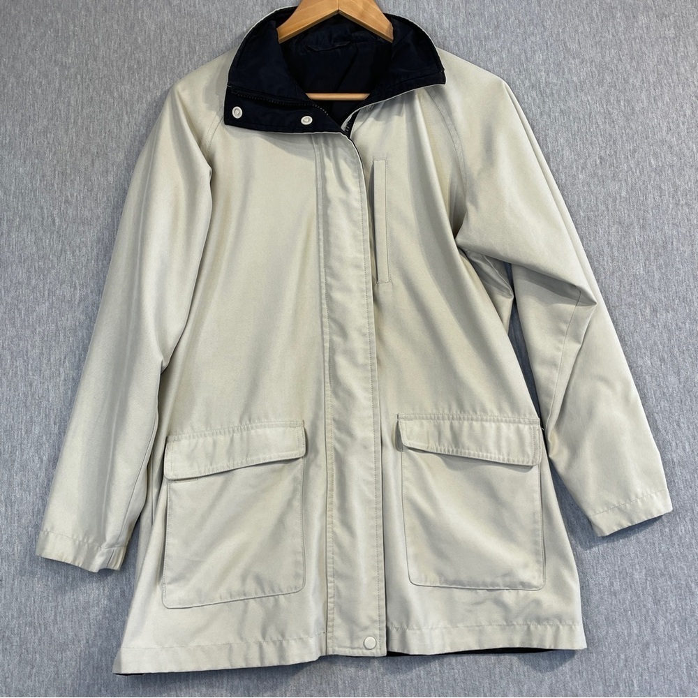 Columbia GRT Soft Shell Jacket Women’s Size Small Beige Black Full Zip Button